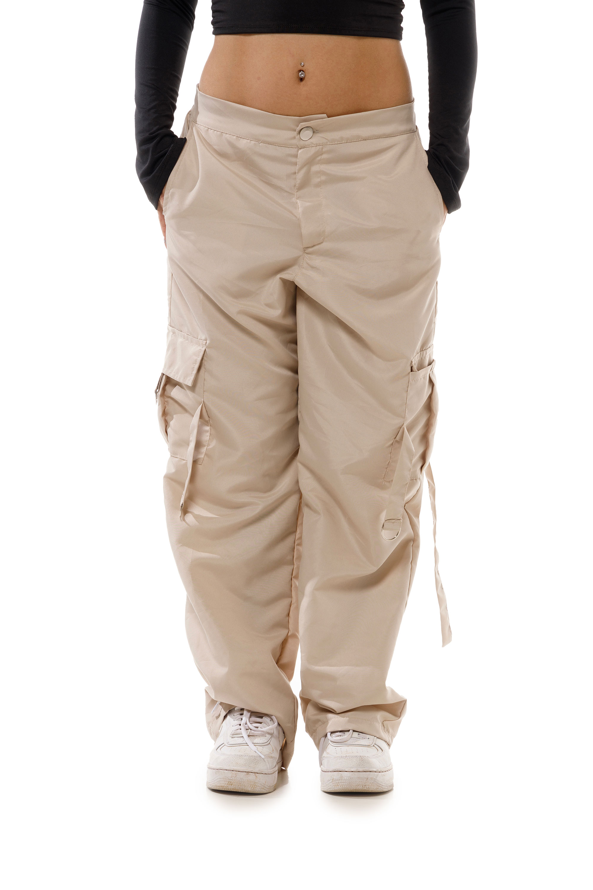 CALÇA CARGO TACTEL BEGE