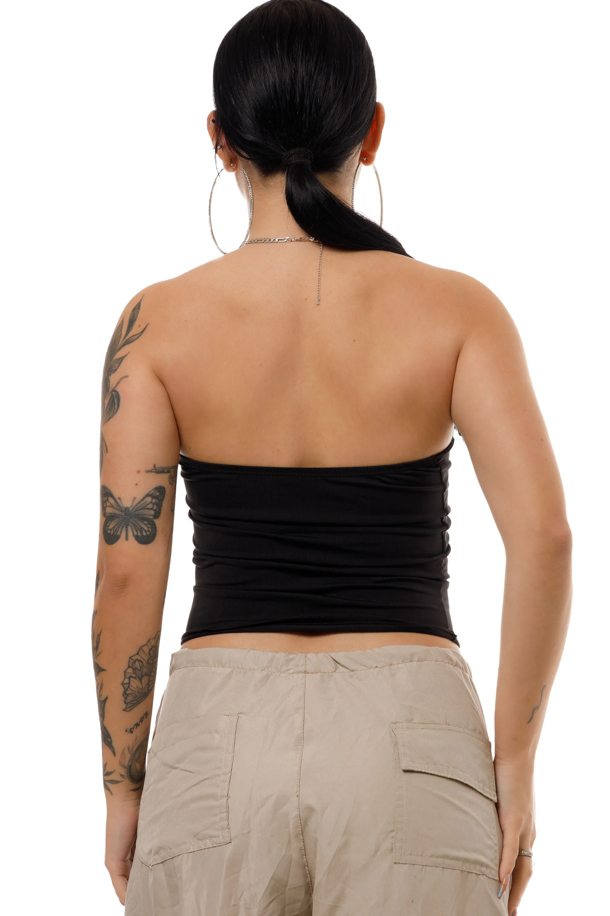 TUBE TOP PRETO